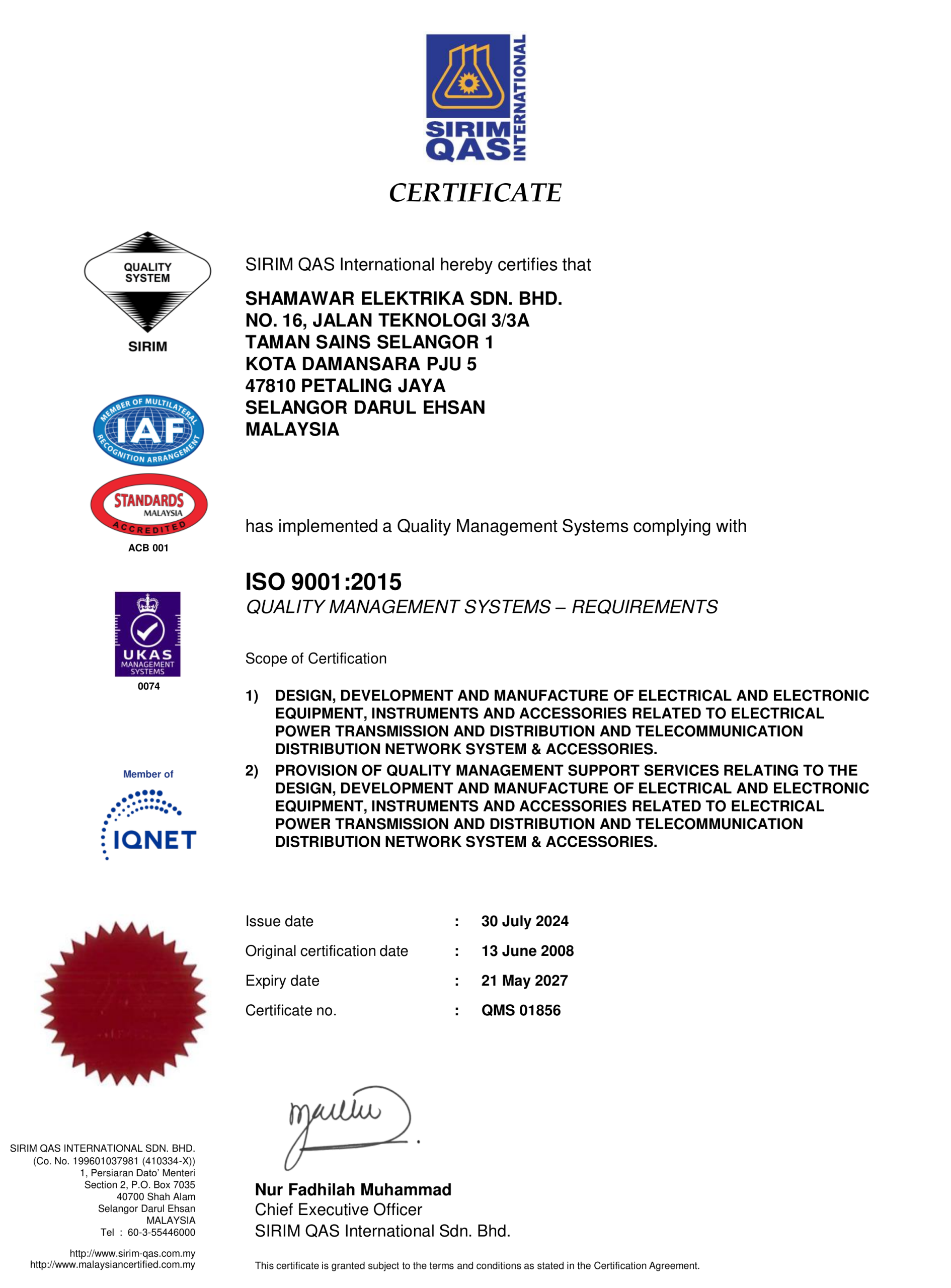 SHAMAWAR_ELEKTRIKA_QMS_UKAS_Page_1_HD